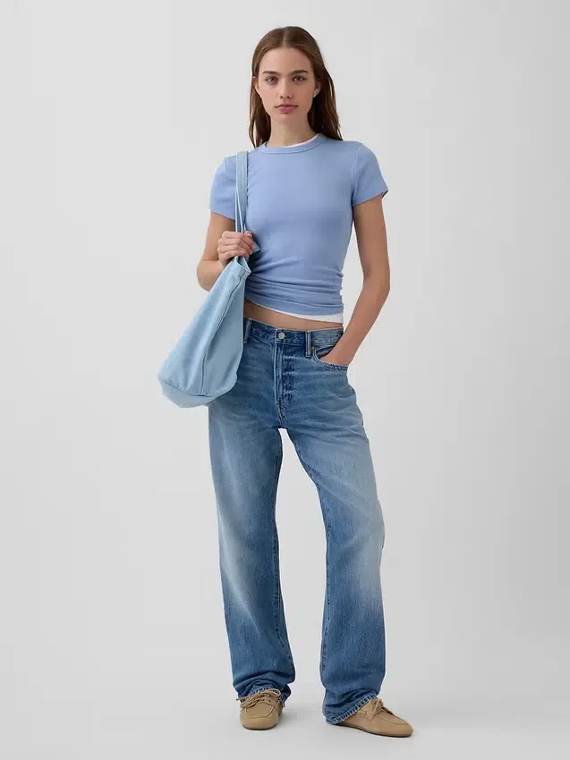 Modern T-shirt met ronde hals