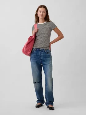 Modern T-shirt met ronde hals