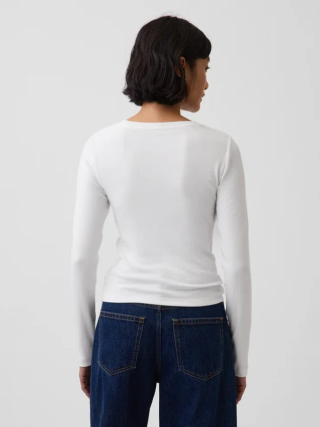 Modern T-shirt met ronde hals