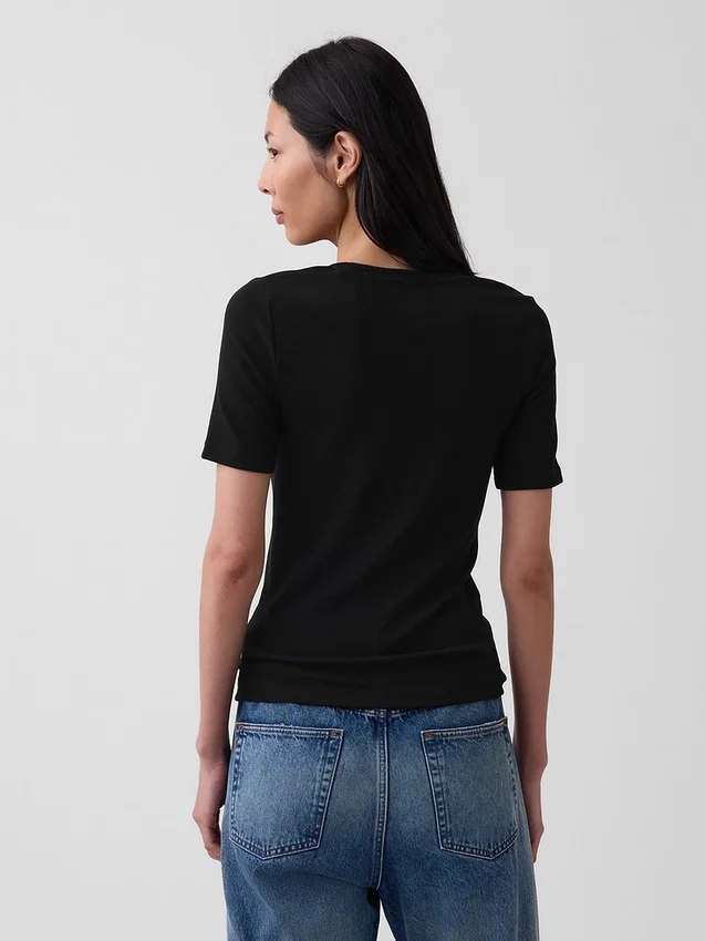 Modern T-shirt met ronde hals