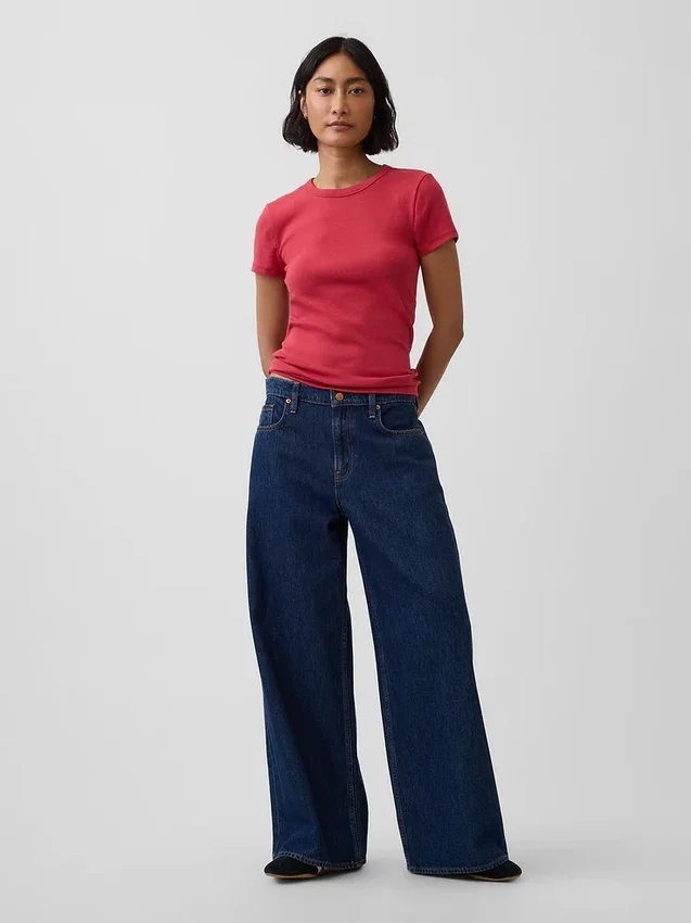 Modern T-shirt met ronde hals