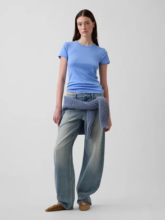 Modern T-shirt met ronde hals
