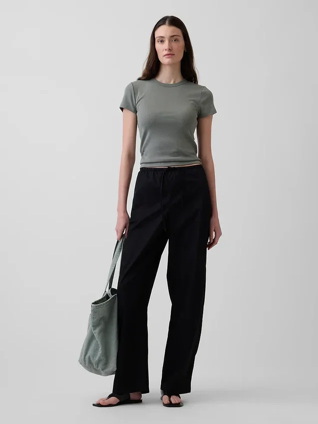 Modern T-shirt met ronde hals