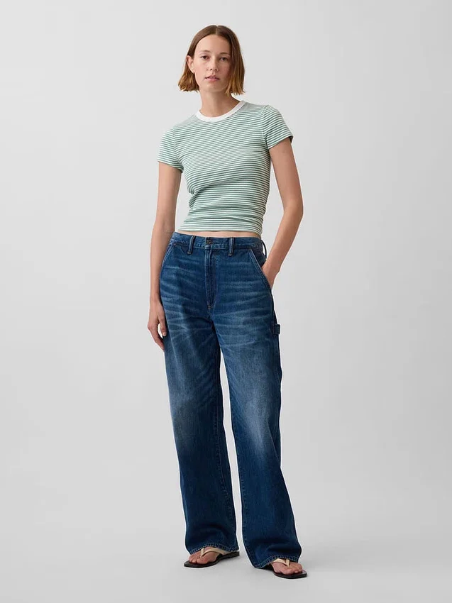 Modern T-shirt met ronde hals