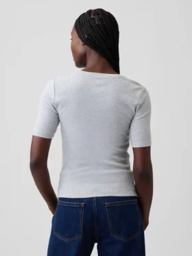 Modern T-shirt met ronde hals