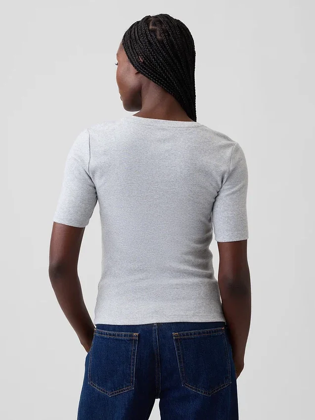 Modern T-shirt met ronde hals