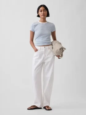 Modern T-shirt met ronde hals