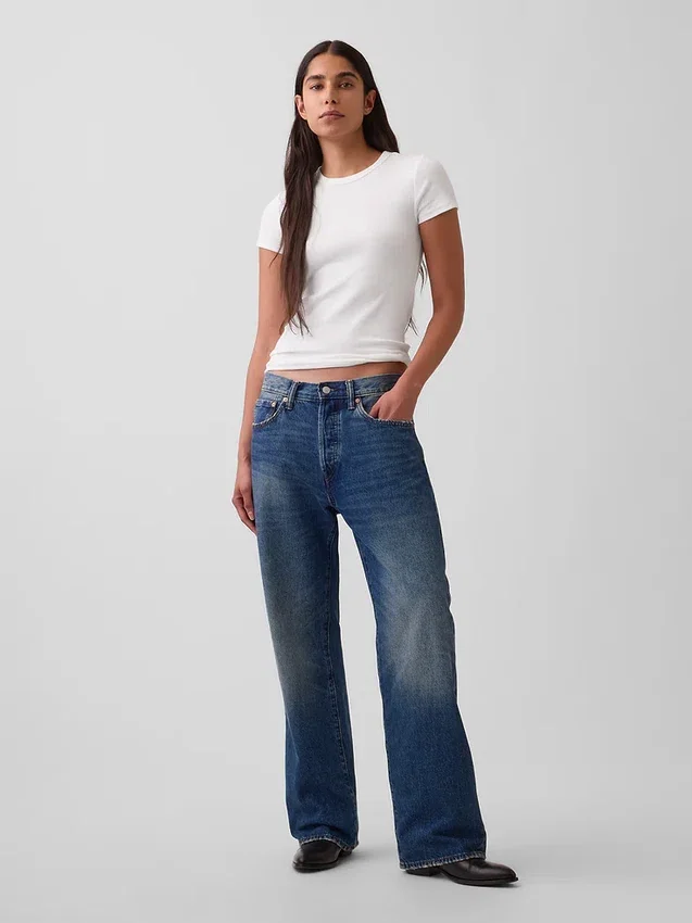 Modern T-shirt met ronde hals