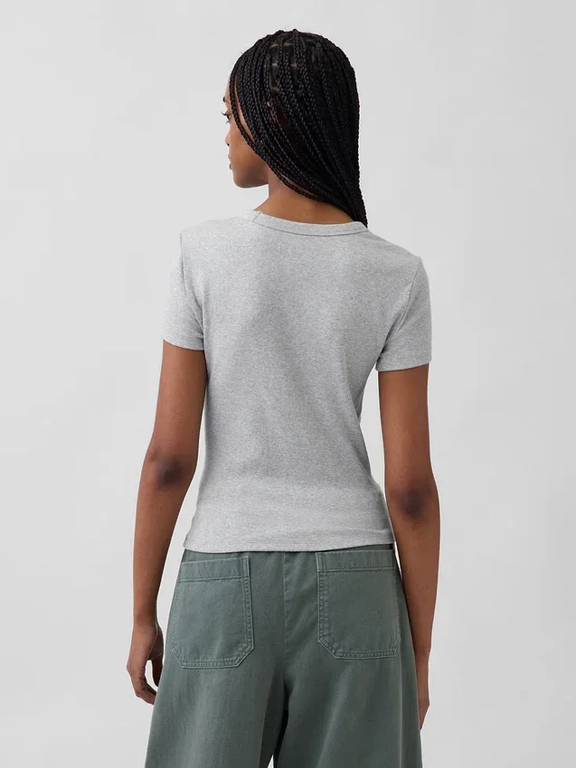 Modern T-shirt met ronde hals