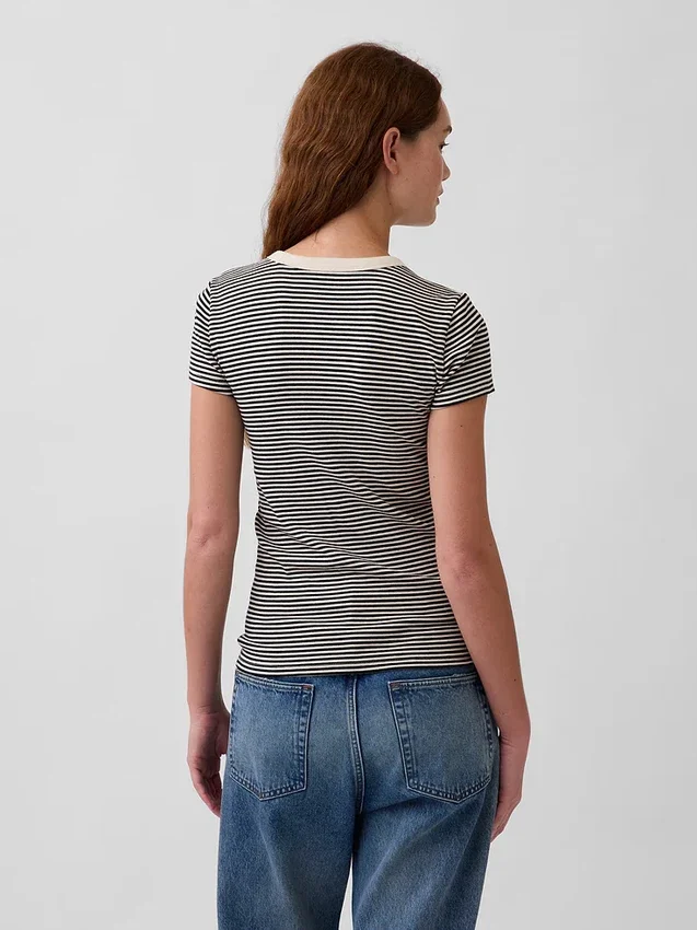 Modern T-shirt met ronde hals