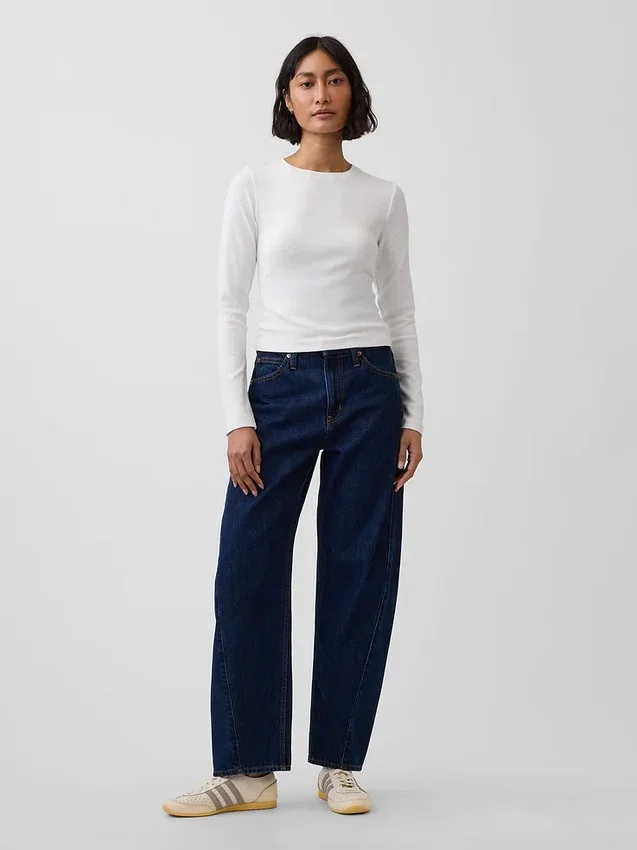 Modern T-shirt met ronde hals