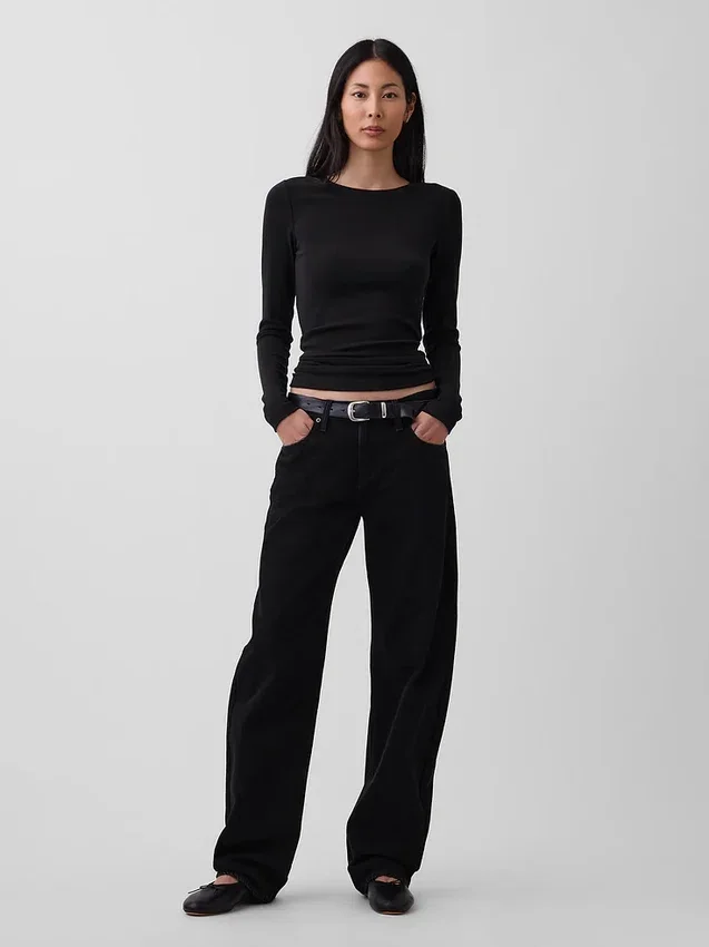 Modern T-shirt met ronde hals