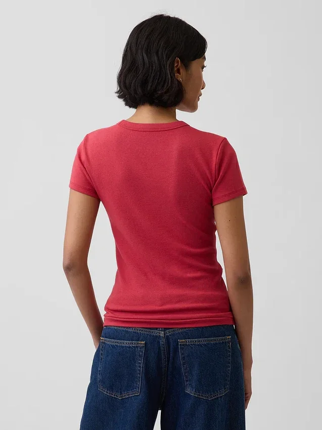 Modern T-shirt met ronde hals