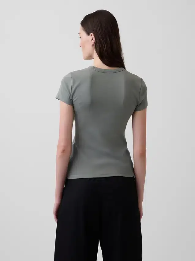 Modern T-shirt met ronde hals
