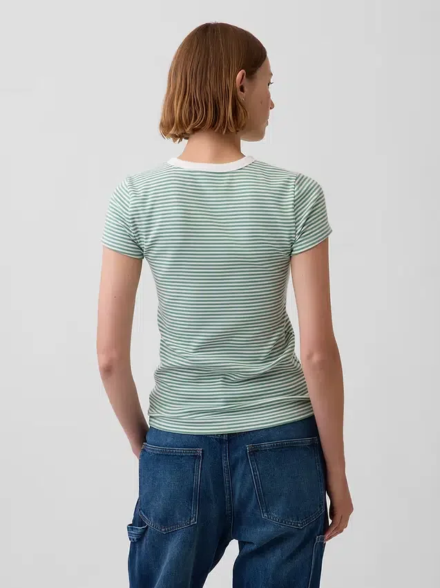 Modern T-shirt met ronde hals
