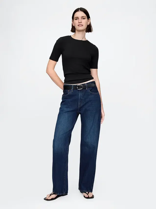 Modern T-shirt met ronde hals