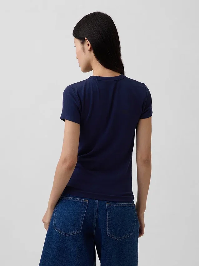 Modern T-shirt met ronde hals
