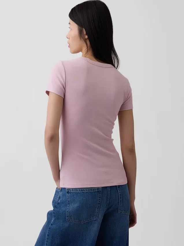 Modern T-shirt met ronde hals