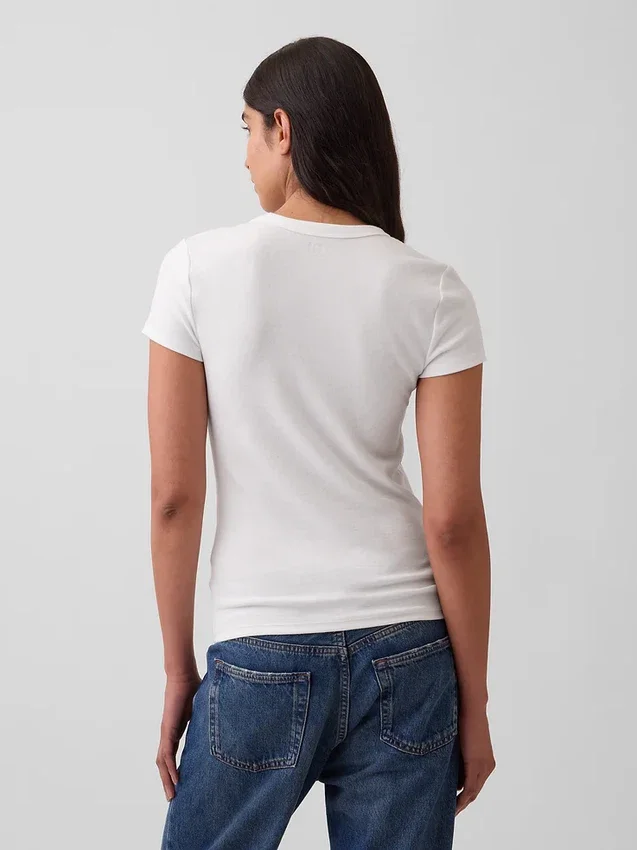 Modern T-shirt met ronde hals