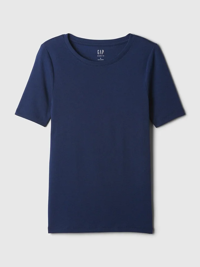 Modern T-shirt met ronde hals