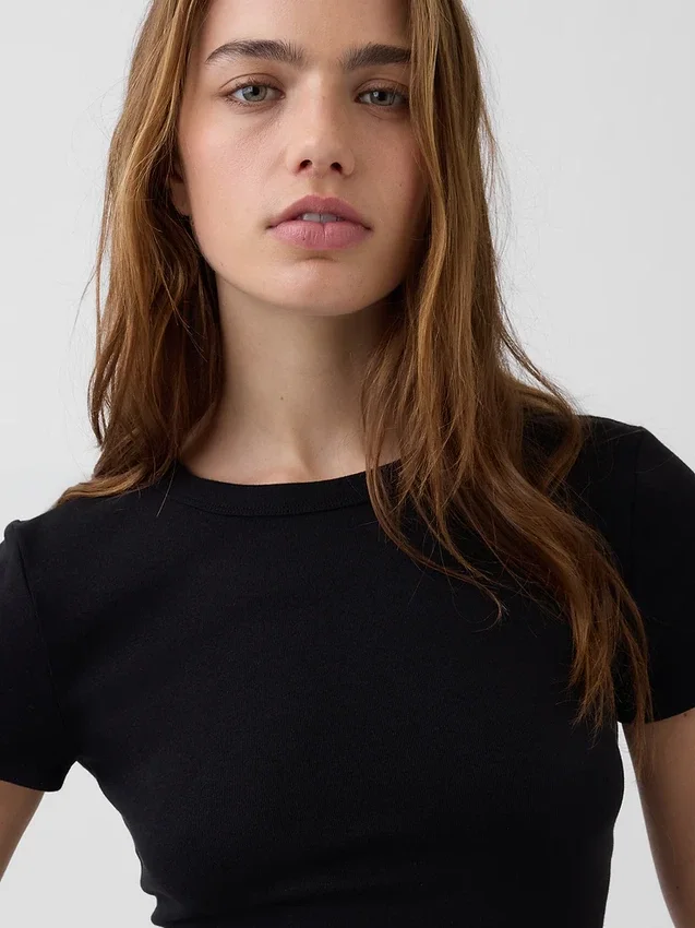 Modern T-shirt met ronde hals