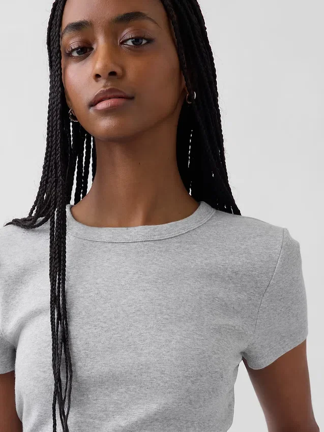 Modern T-shirt met ronde hals