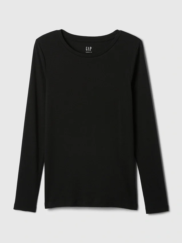 Modern T-shirt met ronde hals