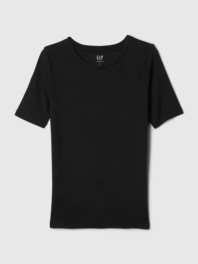 Modern T-shirt met ronde hals