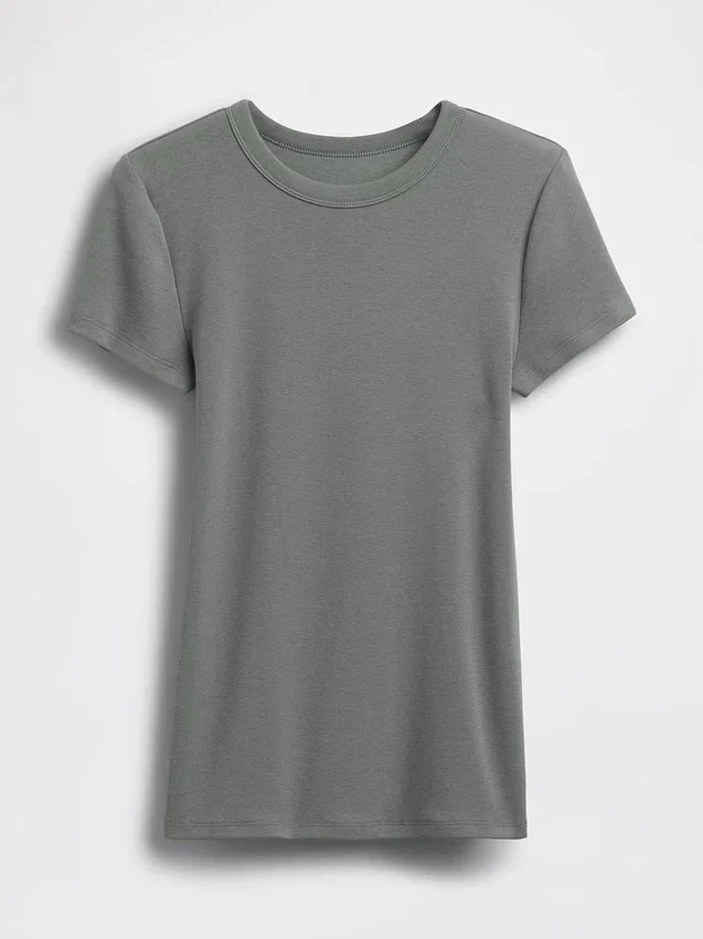 Modern T-shirt met ronde hals