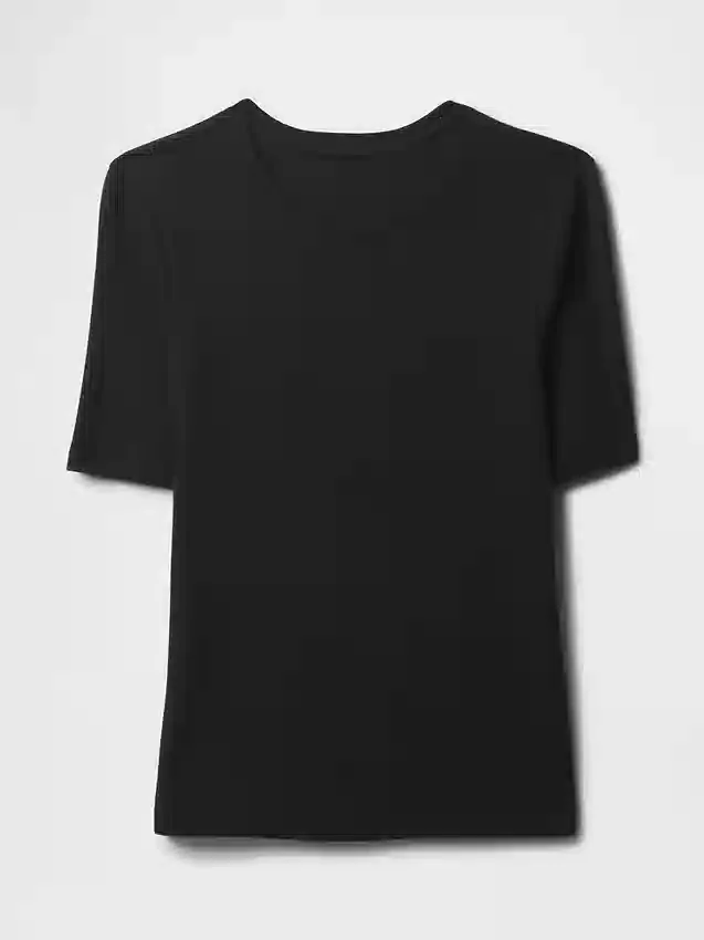 Modern T-shirt met ronde hals