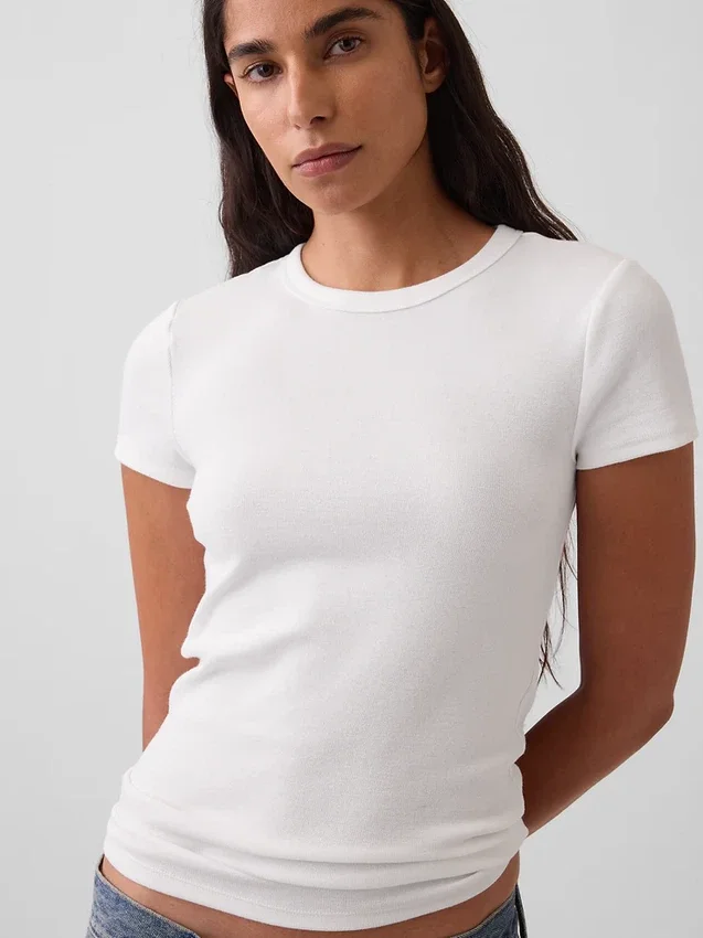 Modern T-shirt met ronde hals