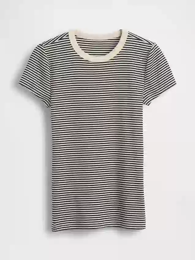 Modern T-shirt met ronde hals