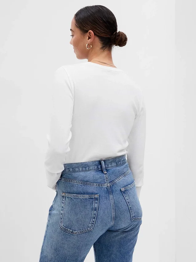 Modern T-shirt met ronde hals