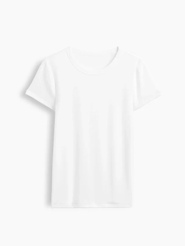 Modern T-shirt met ronde hals
