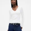 Modern T-shirt met V-hals