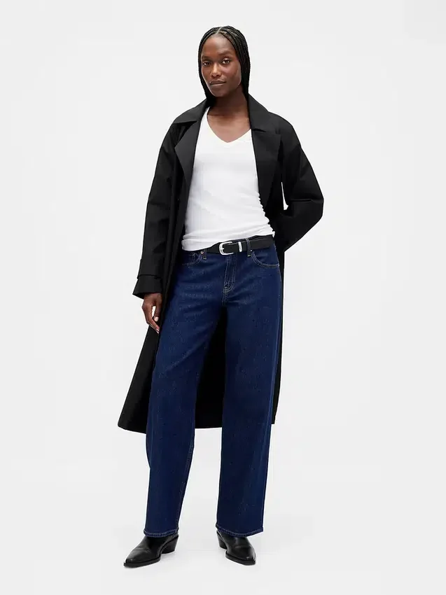 Modern T-shirt met V-hals