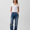Modern T-shirt met V-hals