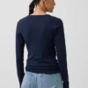 Modern T-shirt met V-hals