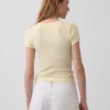 Modern T-shirt met V-hals