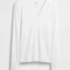 Modern T-shirt met V-hals