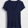Modern T-shirt met V-hals