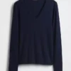 Modern T-shirt met V-hals