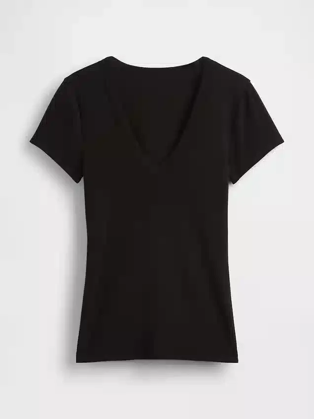 Modern T-shirt met V-hals