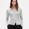 Modern vest met ronde hals