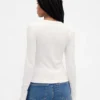 Modern vest met ronde hals