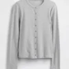 Modern vest met ronde hals