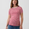 Modern zwangerschapskleding-T-shirt met ronde hals