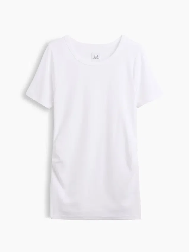 Modern zwangerschapskleding-T-shirt met ronde hals