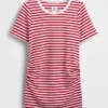 Modern zwangerschapskleding-T-shirt met ronde hals