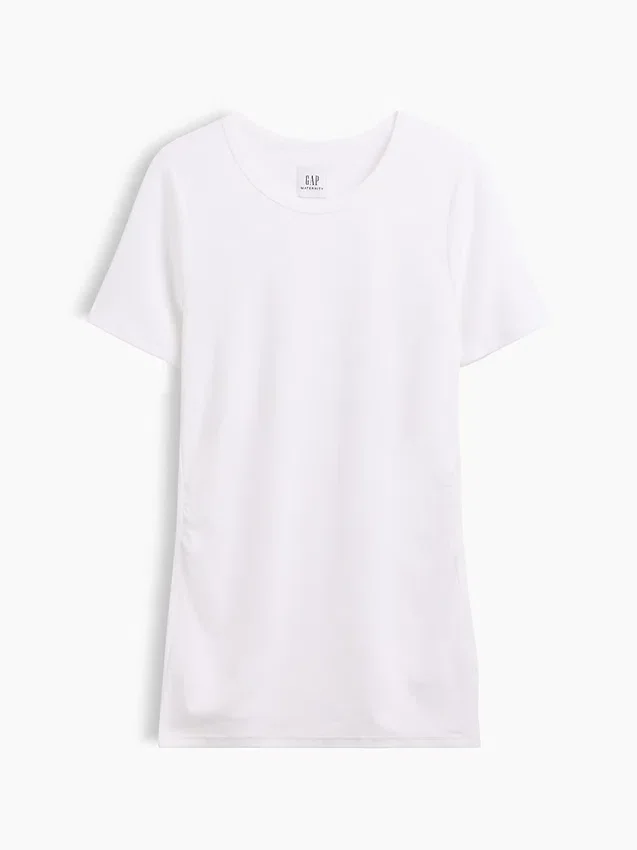 Modern zwangerschapskleding-T-shirt met ronde hals